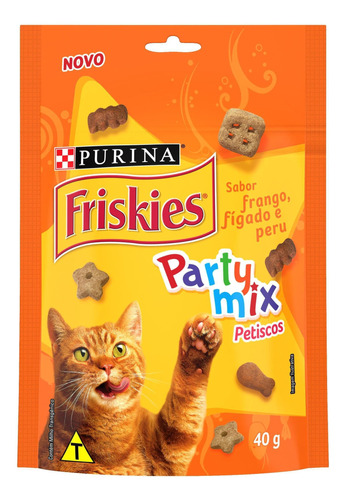 Petisco Friskies Gatos Adultos Mix Frango 40g