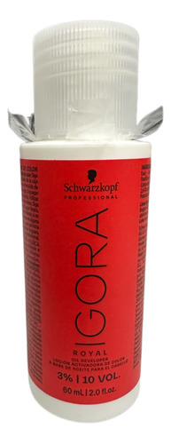 Igora Royal Peroxido 10 20 30 Y 40 Vol Shwarzkopf 60 Ml