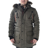 Campera Hombre Rusty Nordical Abrigada Poliester Verde Mi Pr