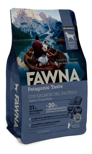 Alimento Fawna Para Perros Adultos De Raza Medianao Grande Con Salmon En Bolsa De 15 Kg