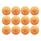 12 Pelotas De Ping Pong Huieson De 3 Estrellas D40+ De Plástico Abs, Color Naranja