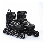 Patines Hook Roller Fitness Negro Ajustables 