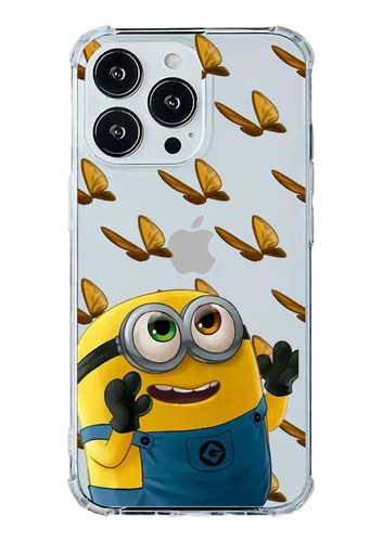 Case Funda Protector De Minions Transparente Para Samsung