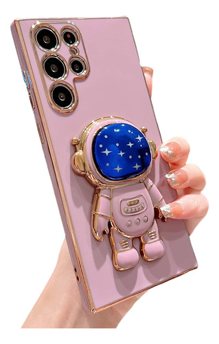 Funda Para Samsung Galaxy S22 Ultra 3d Astronauta - Purpura