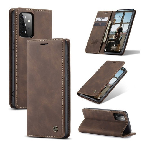 Funda Para Samsung Case Celular De Cuero Estilo Billetera A