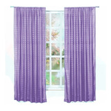 Cortinas Lisas Largas Color Lila Soft Elefantito