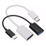 Adaptador Cable Otg Tipo C Macho A Usb Hembra Alta Velocidad