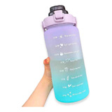 Botella De Agua 2 Litro Marcador Tiempo Horario Bpa / Wowi