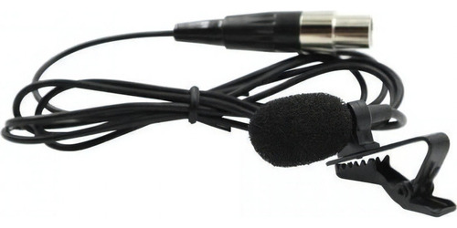 Microfone Lapela Leson Ml100sf Sem Fio Mini Xlr Cannon Cor Preto