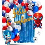 Arco Globos Avengers Capitan America Spiderman