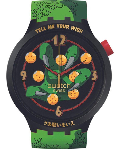 Reloj Swatch X Dragon Ball Shenron Unisex Sb01z102