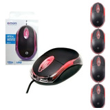 Mouse Exbom  Ms-10 Ms-9 Preto Usb 50 Unidades Atacado Barato