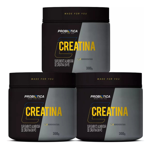 2 Unidades - Creatina Probiotica Creapute (selo) 300g Totais