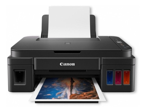 Impresora A Color Multifunción Canon Pixma G2110 Negra