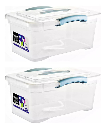 Pack 2 Cajas Organizadora 6 Litros 33x22x15cm Wenbox | Wenco
