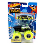 Hot Wheels Monster Truck Loco Punk Toxic + Carrito Chatarra