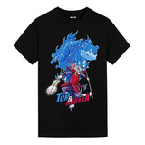 Playera De Algodón De Manga Corta Tom Cat Naruto Uchiha Mad