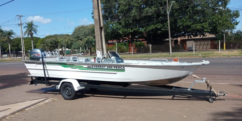 LANCHA ALUMÍNIO EVEREST 600 CX PESCA COM 60HP NOVO