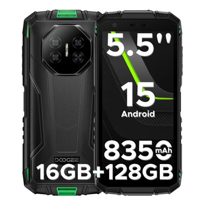 Doogee Fire 3 Pro Android 15 Phone Rudo 8350 mah+18 W Carga Rápida 5.5 Hd Cámara Doble 128 GB IP69k Militar NFC + Desbloqueo facial | Meses sin interés