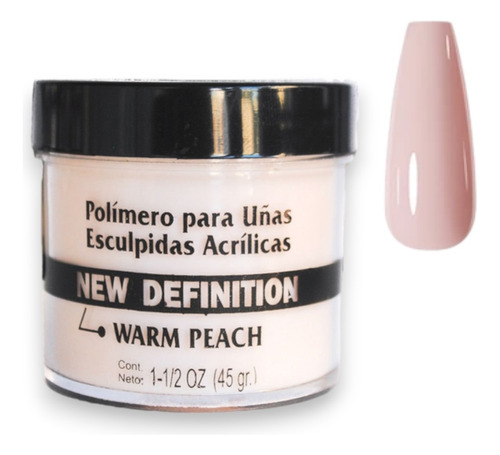 Polímero Nailite Ar Noval 45 G. Warm Peach Cover C/glitter