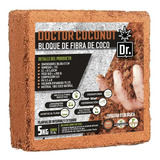 Bloque De Fibra 100% Coco 5kg Importado - Doctor Cultivo