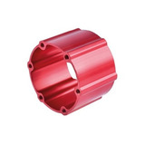 Separador De Volante Deportivo 40 Mm 6 Perf. Rojo  Collino