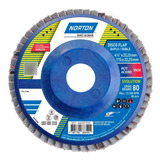 Disco Flap Disc Norton Evolution Grão 80 115mm - Cx.10pçs