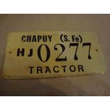 Antigua Patente Tractor Chapuy Sta Fe 0277 12x6,5 Cm