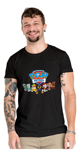 Polera Paw Patrol Cachorros Sit Algodon Organico Wiwi