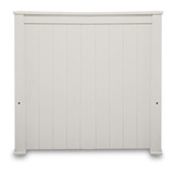 Respaldo De Sommier Claudia Muebles Americano Laqueado De 1 Plaza 90cm X 100cm Blanco