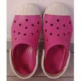 Ojotas Crocs De Niña Color Fucsia