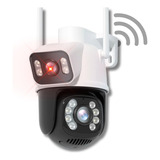 Câmera De Segurança Externa Lente Dupla Wifi Zoom A28b Full