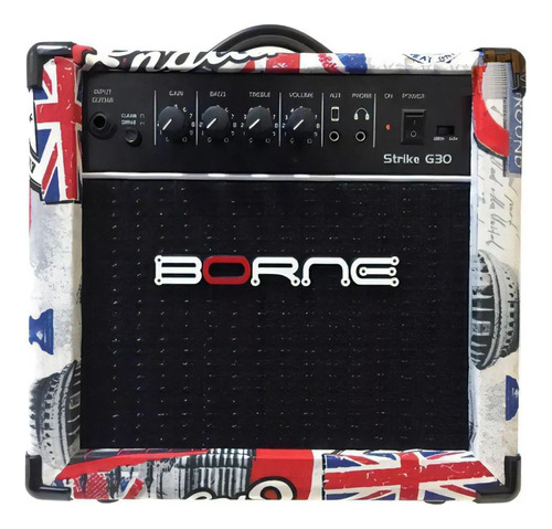 Amplificador Borne Cubo P/ Guitarra Strike G30 110/220
