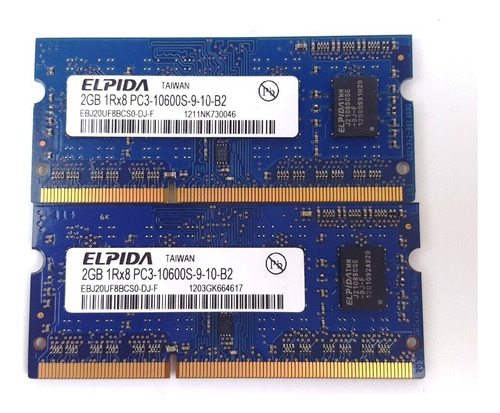 Memoria Ram Ddr3 So-dimm De 2 Gb Pc3-10600s-9-10-f1