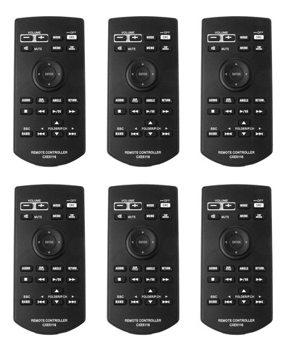 6 Controles Remotos De Repuesto Cxe5116 Para Pioneer Avh-130