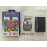 Master System : Superman Tectoy Completo Caixa E Manual