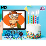 Vídeo Invitación Cumpleaños Bam Bam Picapiedra Efectos 3d Hd