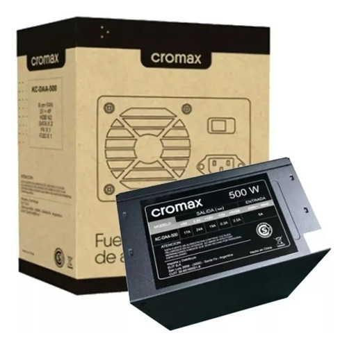 Fuente De Alienación Para Pc Cromax Kc-daa-500 500w