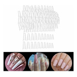 500 Unidades De Dicas Para Unhas Clear French J Shapes Mold