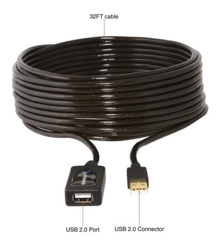 Cable De Extensión Activa Sabrent Cb-usbxt Usb 2.0 De 10m Se