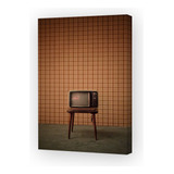 Cuadro 60x90cm Retro Vintage Antigua Tv Television P2