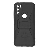 Funda Uso Rudo + Clip Para Motorola G71 Negro