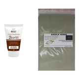 Argila Verde 500g E Creme Antitranspirante Buriti