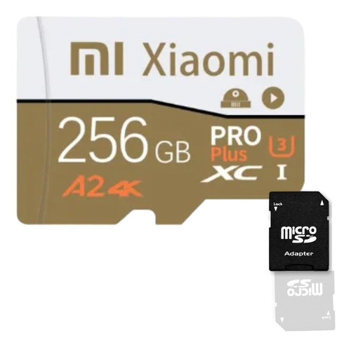 Cartao De Memoria Xiaomi 256 Gigabytes + Adaptador  Sdxc