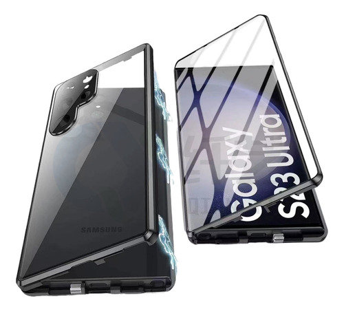 Para Samsung S23 Metal Magnético Succión Caso Del Teléfono