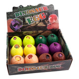 12 Huevo Con Dinosaurio Squishy Juguete Souvenir Antiestres