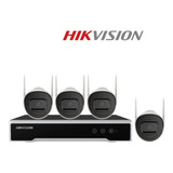 Kit Camaras Nvr 4ch Exterior Inalambricas Wifi 1tb Hikvision