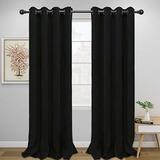 Cortinas Easy-going Con Asilamiento Termico Color Negro