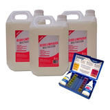Pack 3 Limpiador Acido Muriatico Piscina 5l + Kit Vulcano Ph