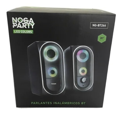 Parlante Pc Gamer Noga Party Ng-bt266 Led Colors Bluetooth